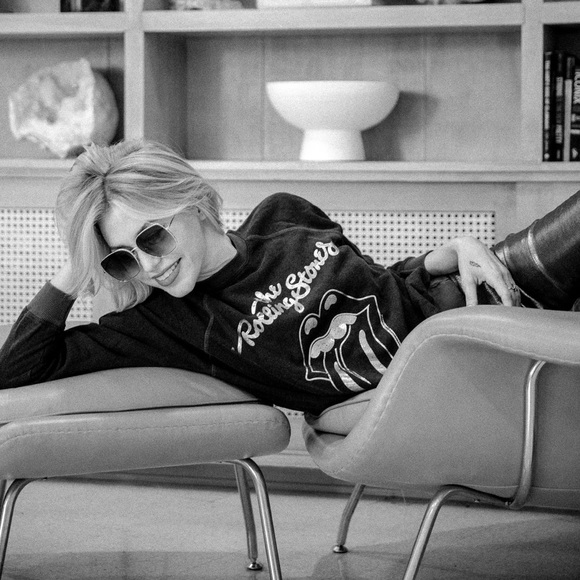 PEOPLE OF LEISURE The Rolling Stones Sticky Fingers 1971 Metallic Crewneck - Picture 3 of 4